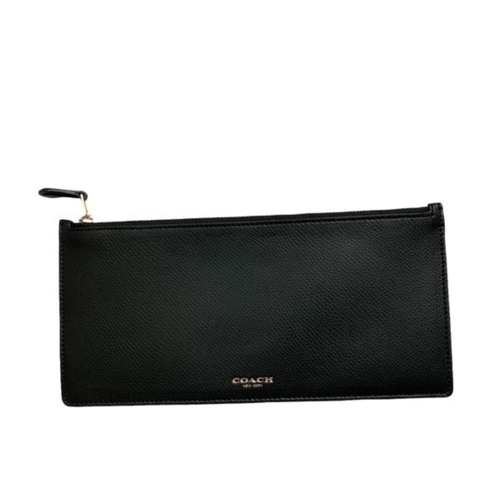 Coach black multifunctional zipper case